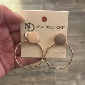 New Directions Circle/hoop Earrings. New